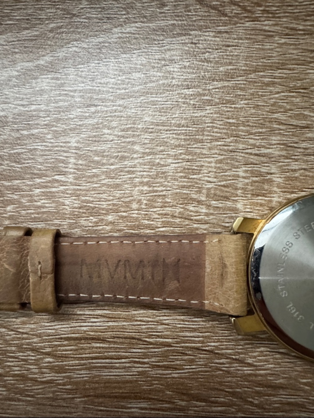 MVMT Gold Case Watch with Tan Leather Strap - Picture 4 of 5